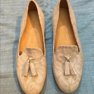 DIEPPA RESTREPO BEIGE GASTON TASSEL LOAFER SHOES